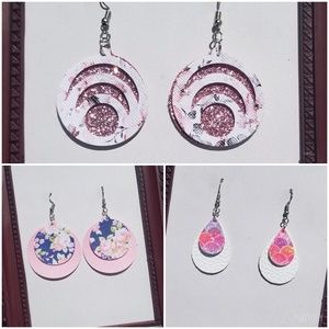 Set of 3, Spring Handmade Earrings